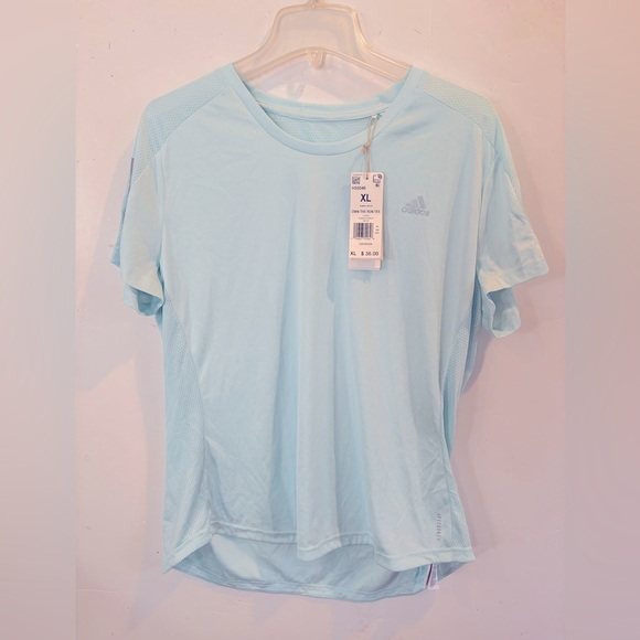 adidas Tops - ADIDAS NWT Sz XL Halo Mint Own the Run RUNNING TEE SHIRT
